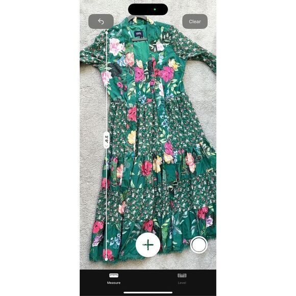 Marchesa Notte Floral Print Midi Length Dress,$795 Sz 8 - Picture 12 of 13